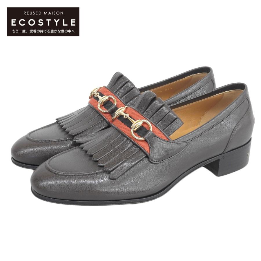 GUCCI 新品同様 グッチ ホースビット レザー ローファー メンズ GUCCI 新品同様 グッチ ホースビット レザー ローファー メンズ