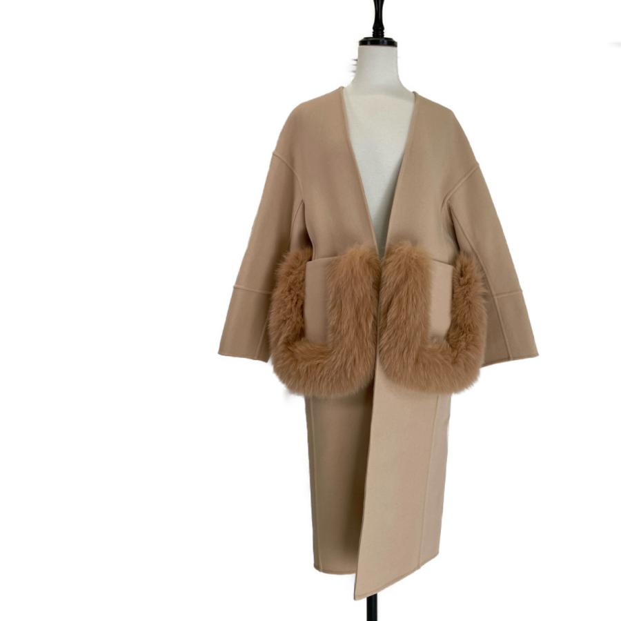 Drawer - 【美品】 Drawer ケヌキフードコート フォックスファーシルク