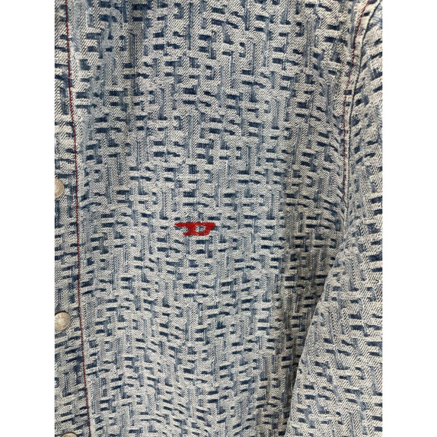 DISEL シャツ　C-OVER  値下げしました！ DIESEL（ディーゼル） D-SIMPLY-OVER ジャガード デニムシャツ ブルー