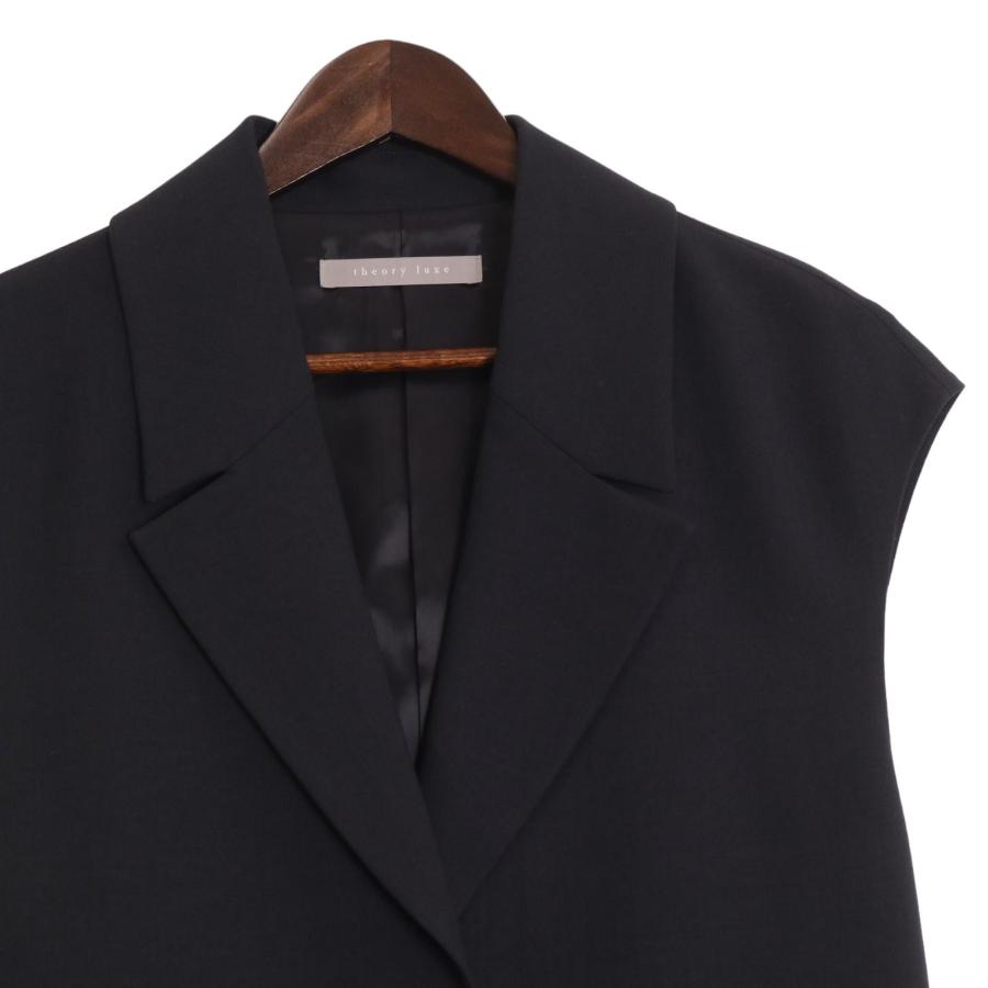 theory luxe 23SS トレンチ風ロングジレ　ネイビー38 Theory luxe - theory luxe 23SS トレンチ風ロングジレ ネイビー