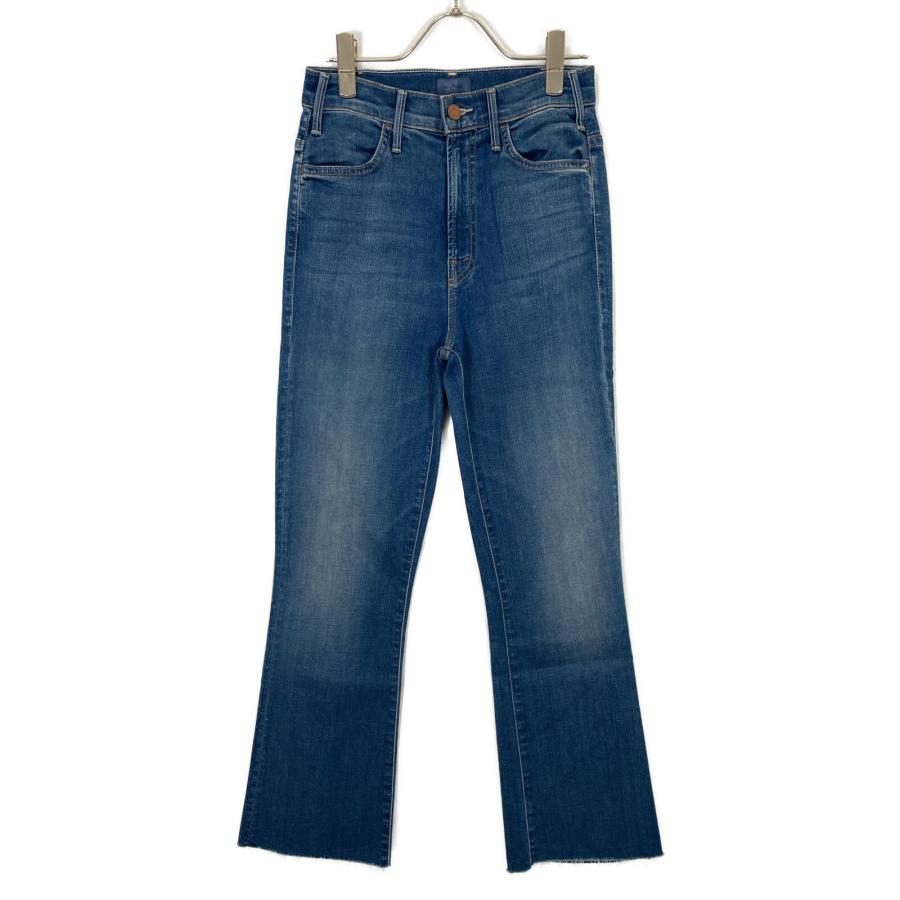 mother マザー ブルー フレアカットオフデニムパンツ 25 ボトムス  