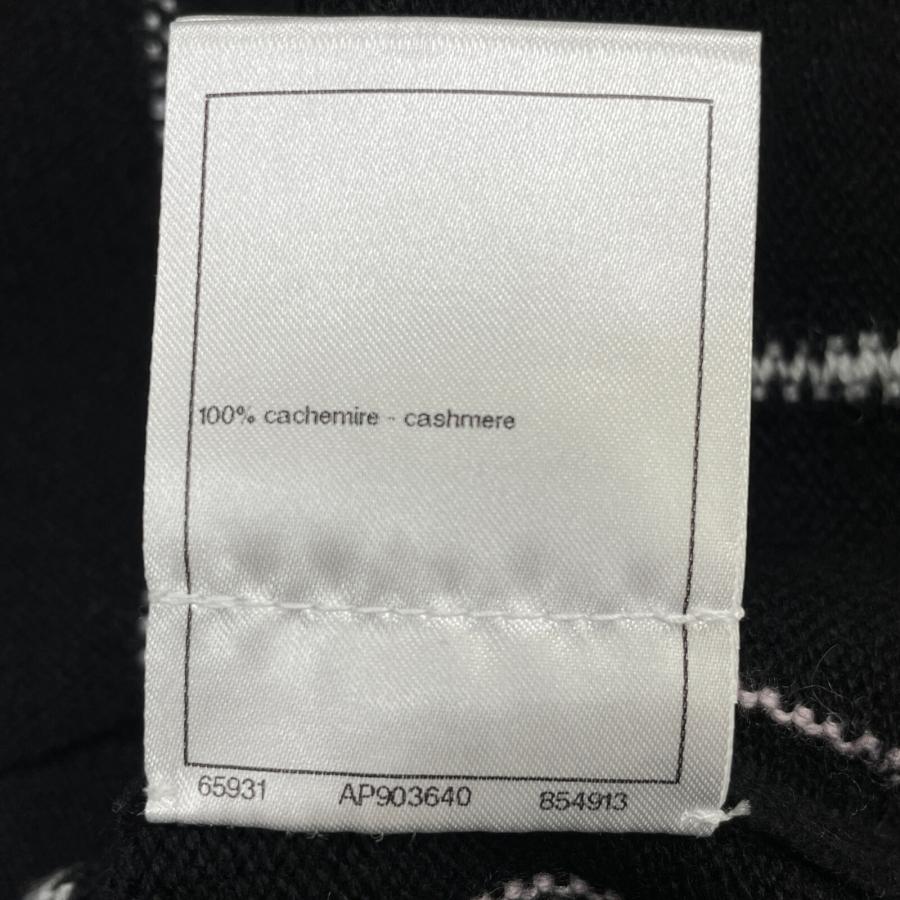 シャネル 【美品/国内正規/23年製】P74746K10711 ココマーク ストライプ カシミヤ ニットセーター/ 34 CHANEL（シャネル） 美品/国内正規/23年製 P74746K10711 ココマーク