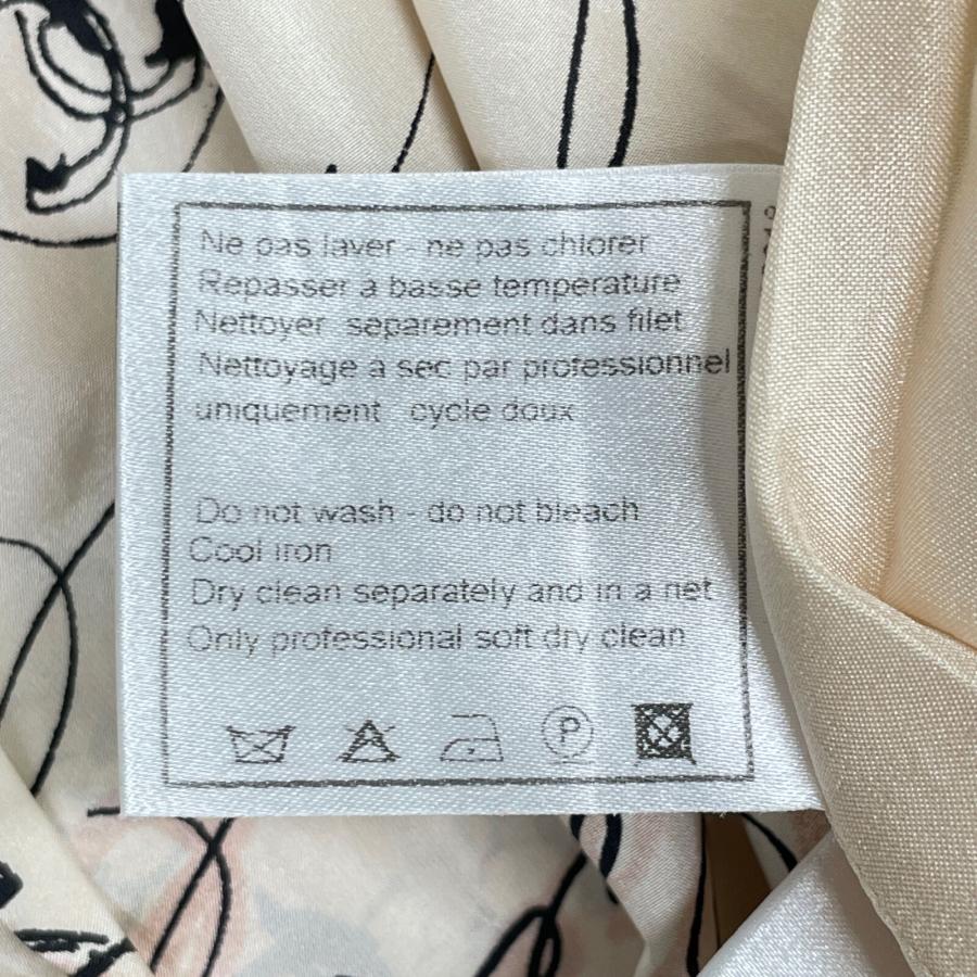 CHANEL 美品/ シャネル 06C P27749V17427 アイコンプリント シルク  