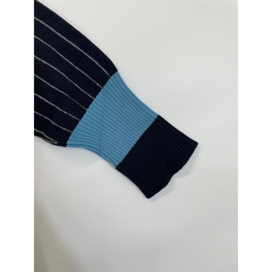 HERMES エルメス 82-5729 ネイビー ウール ハイネックニット
