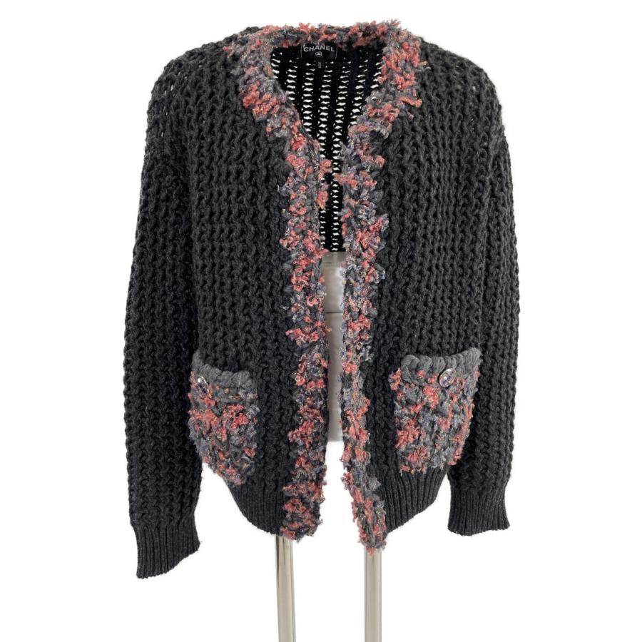 美品/ CHANEL シャネル 22A P72932K10474 カシミヤ100 
