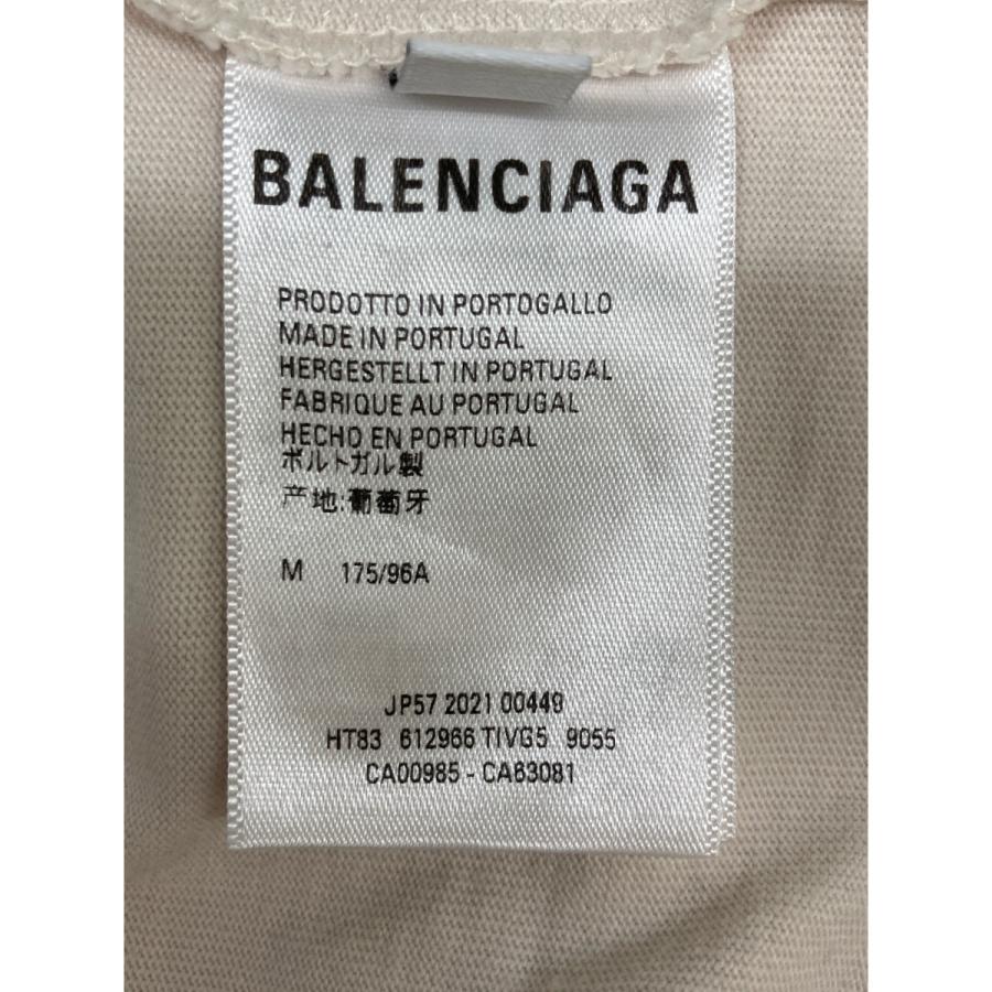 BALENCIAGA バレンシアガ 21年 612966 TIVG5 ベージュ ロゴ 半袖 BALENCIAGA バレンシアガ 21年 612966 TIVG5 ベージュ ロゴ 半袖