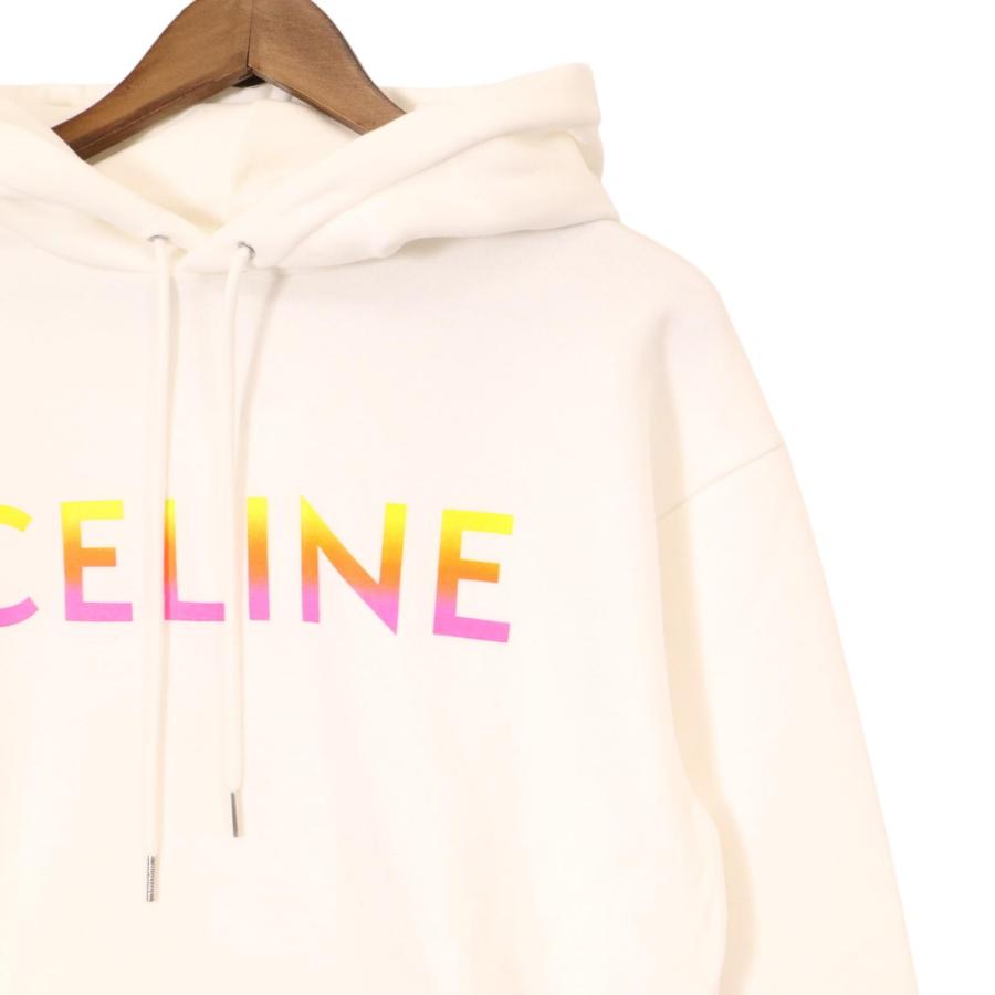 CELINE セリーヌ 2Y753670Q 22AW 白 コットン グラデーションロゴ 