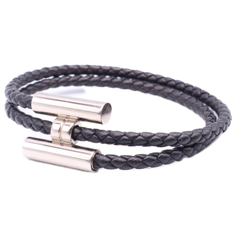 HERMES エルメス トゥルニ トレッセ ブレスレット ブラック