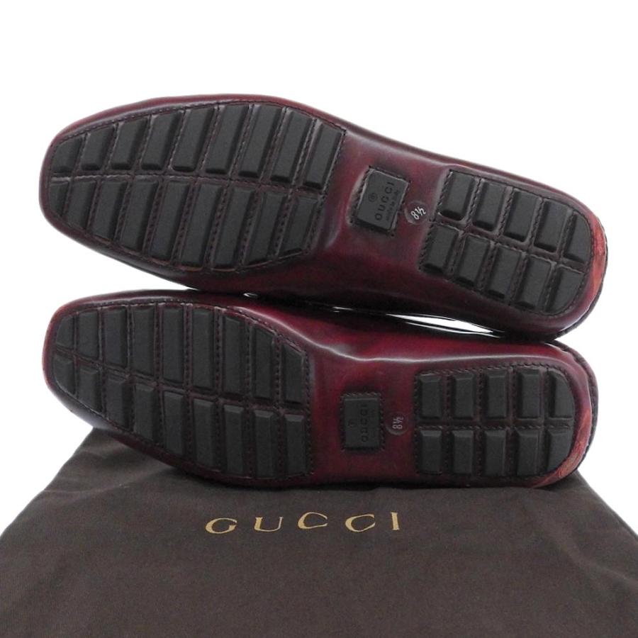 GUCCI（グッチ） バンブー ドライビングシューズ メンズ ボルドー 8 1