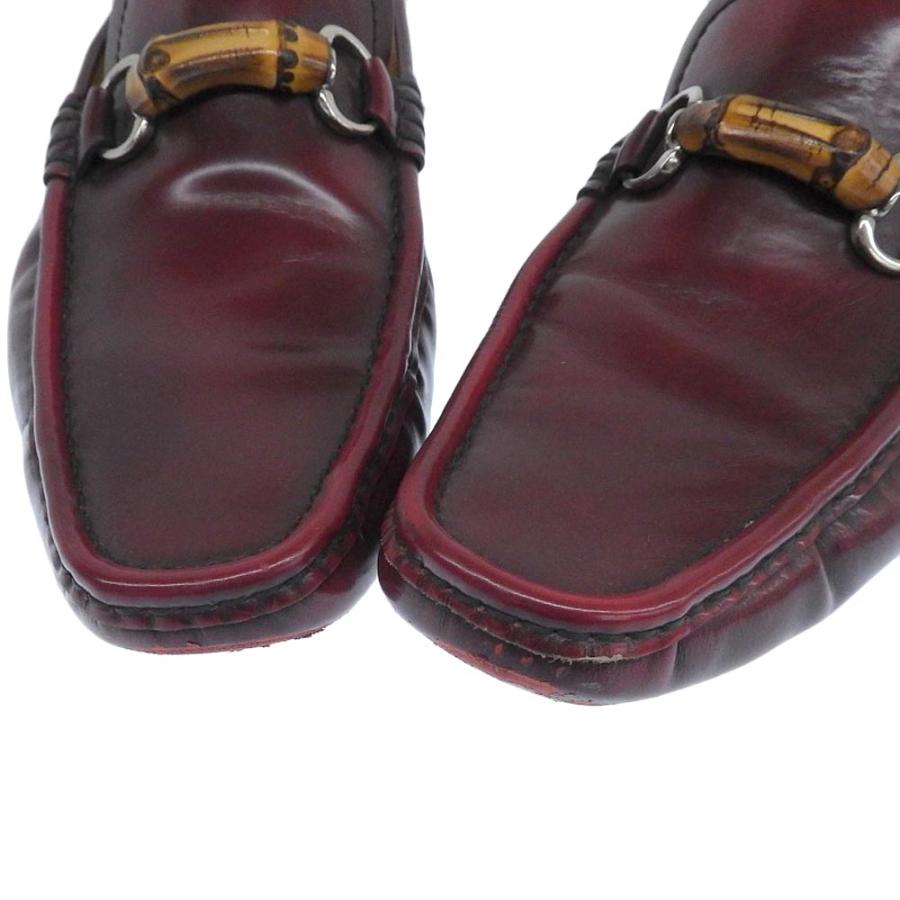 GUCCI（グッチ） バンブー ドライビングシューズ メンズ ボルドー 8 1