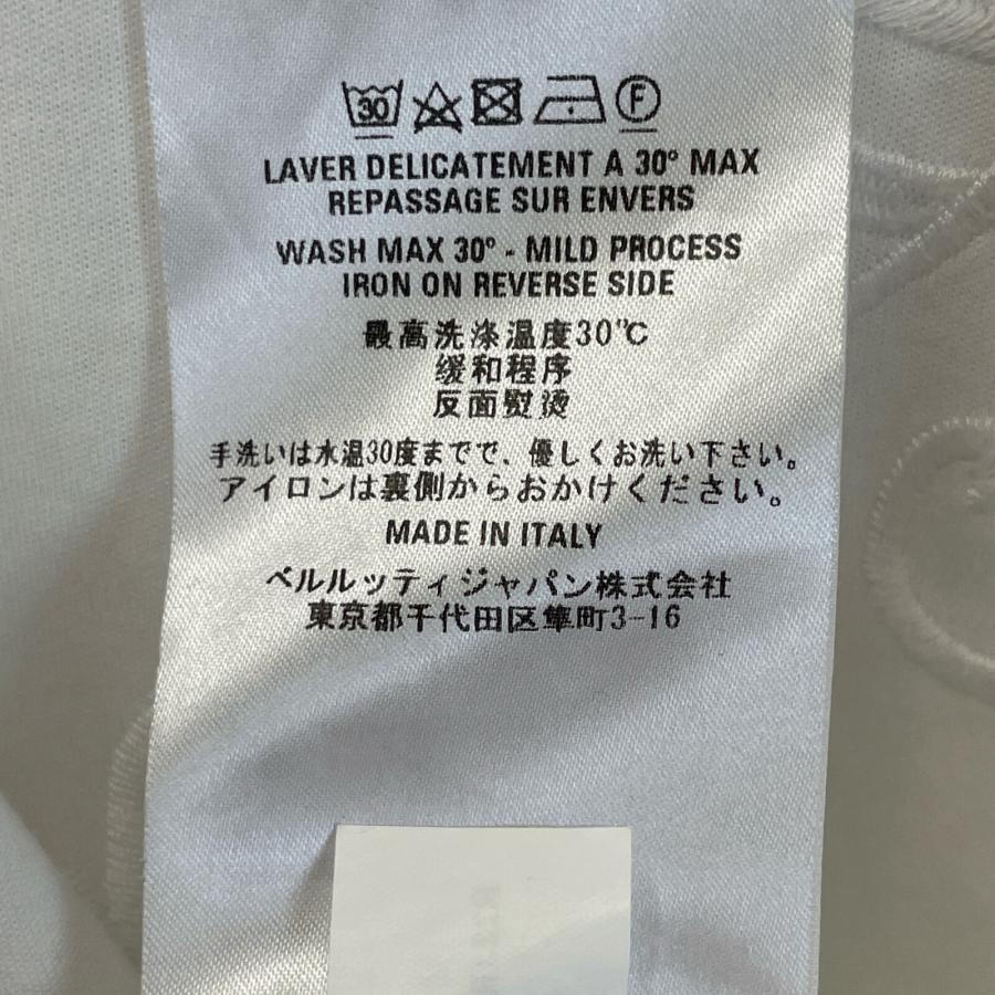 Berluti ベルルッティ ホワイト カリグラフィ刺繍 半袖Tシャツ 3XL