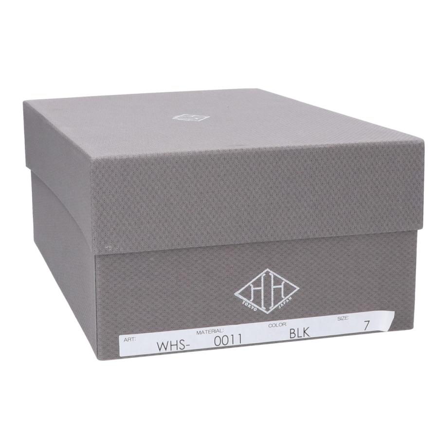 新品同様 WH ダブルエイチ WHS-0011 プレーントゥ シューズ 7 ブラック