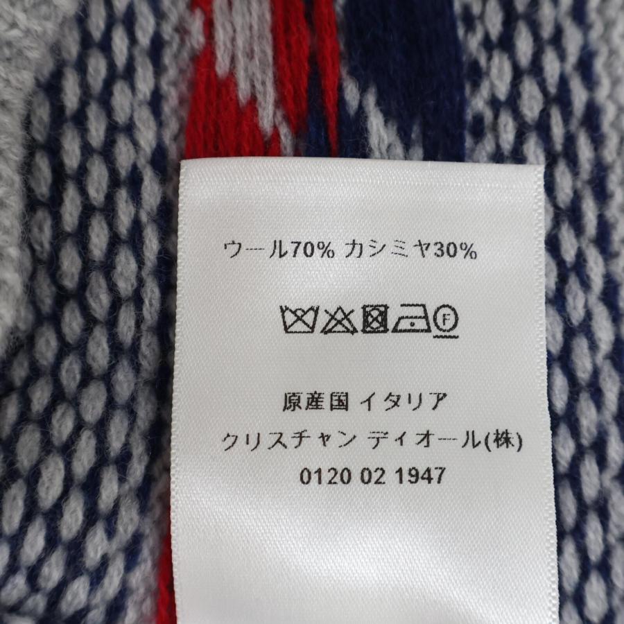 Christian Dior - クリスチャンディオール 新品同様 国内正規 144S60BM134 シグネチャー カシミヤ混ウールニットセーター F34 wine-king_2877100000034689