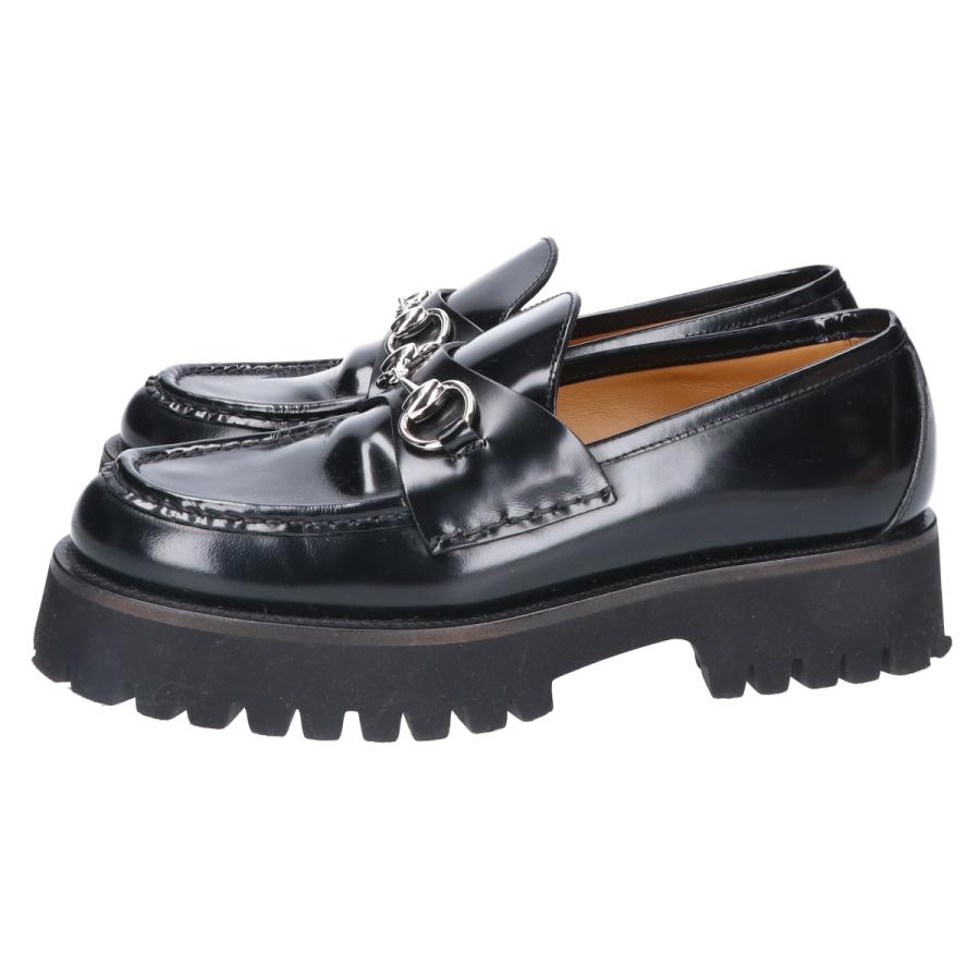 GUCCI グッチ 764211 ガラスレザー ホースビットローファー GUCCI グッチ 764211 ガラスレザー ホースビットローファー