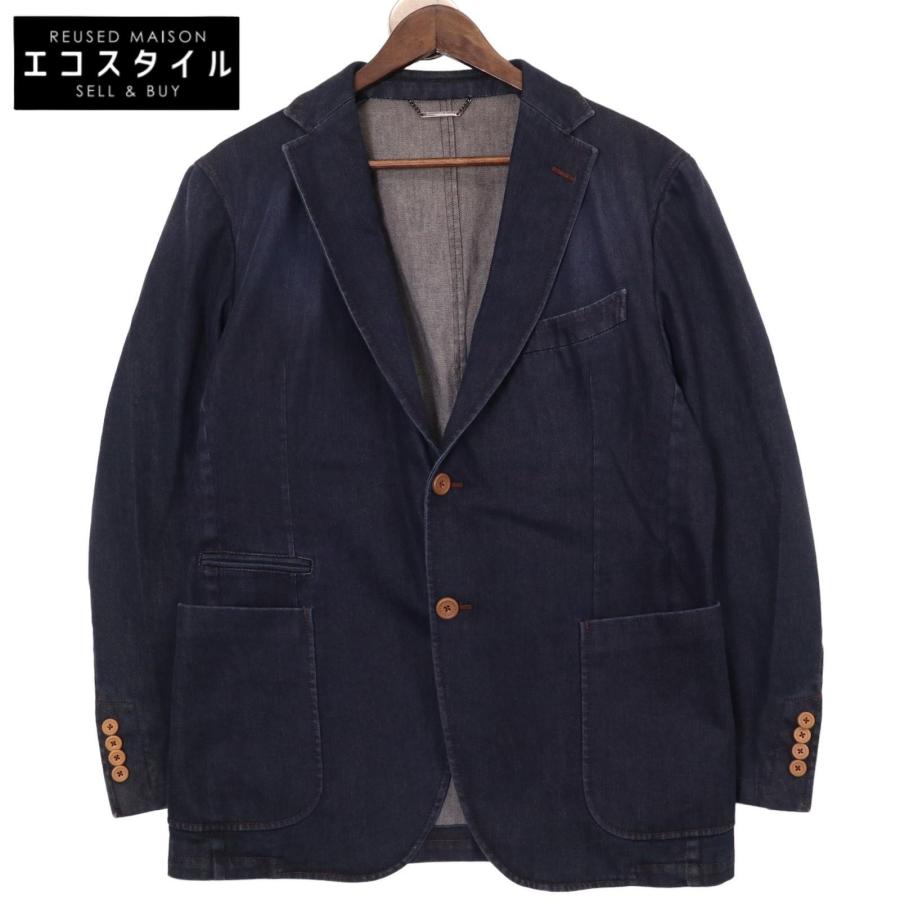Ermenegildo Zegna エルメネジルドゼニア CTX 751136 デニム ジャケット インディゴ 52 コットン メンズ 中古 ...