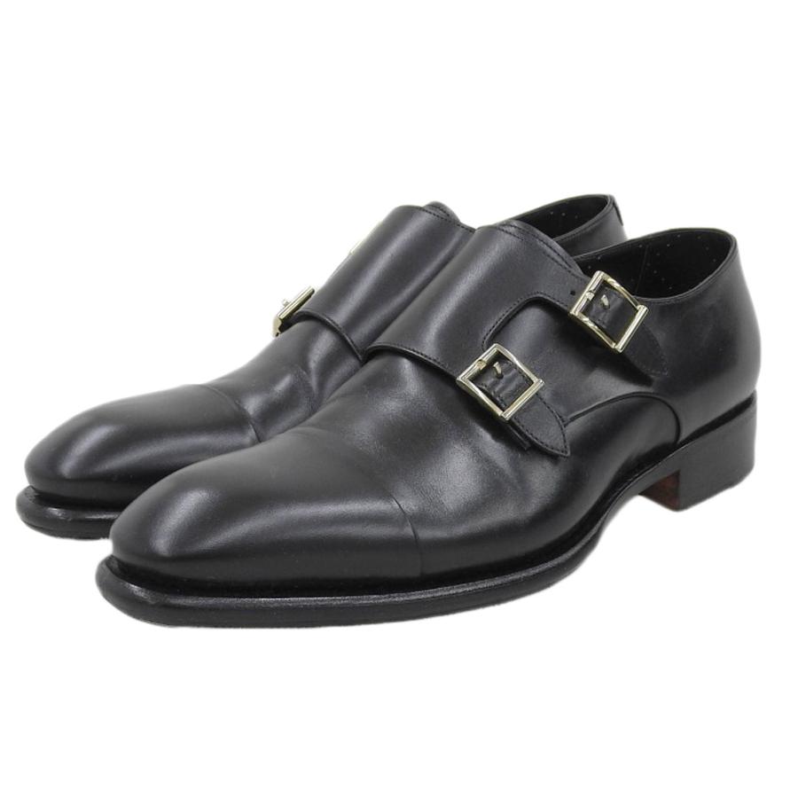 SANTONI サントーニ 11652 カーフスキン ダブルモンク シューズ