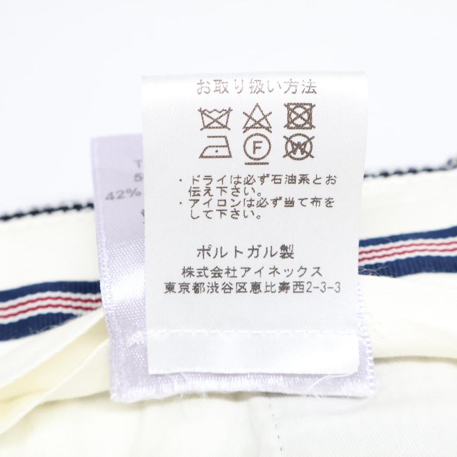 美品/ BERNARD ZINS ベルナールザンス BAC J ハウンドトゥース リネン
