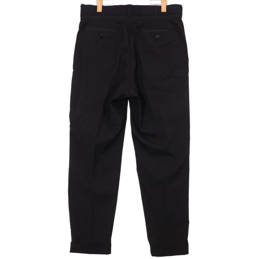 sacai サカイ 21AW ネイビーベルテッド タック スラックス パンツ 