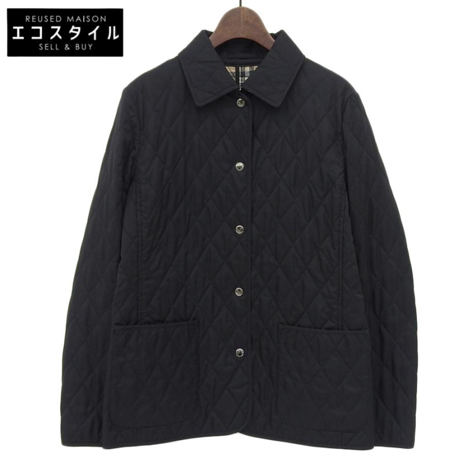 美品✨BURBERRY キルティング コート 9 ノバチェック ブラック フード 美品✨BURBERRY キルティング コート 9 ノバチェック ブラック フード