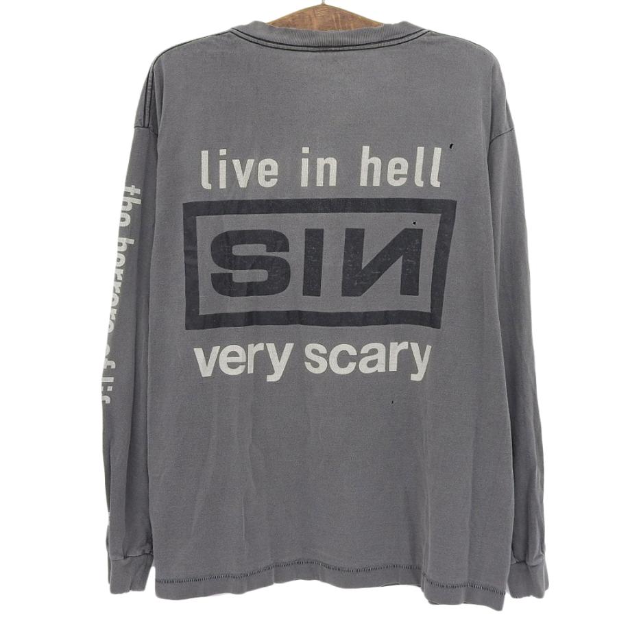 SAINT MICHAEL セントマイケル SIN LS Tシャツ トップス メンズ グレー 