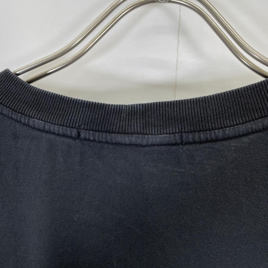 STONE ISLAND ストーンアイランド ブラック OLD DYE TREATMENT Tシャツ 