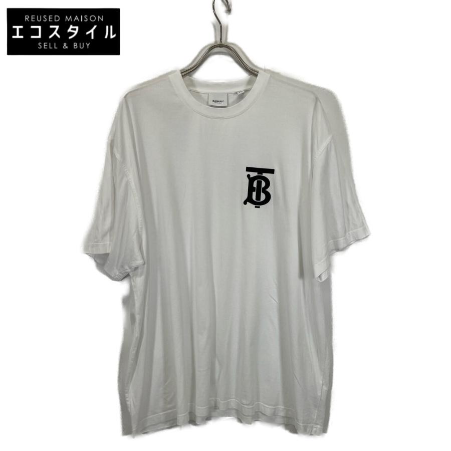 BURBERRY バーバリー 8017485 ホワイト TBロゴプリントクルー BURBERRY バーバリー 8017485 ホワイト TBロゴプリントクルー