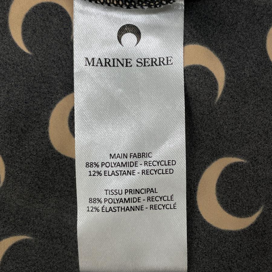 Marine Serre マリーンセル WTO068 ブラック Second Skin Moon Top