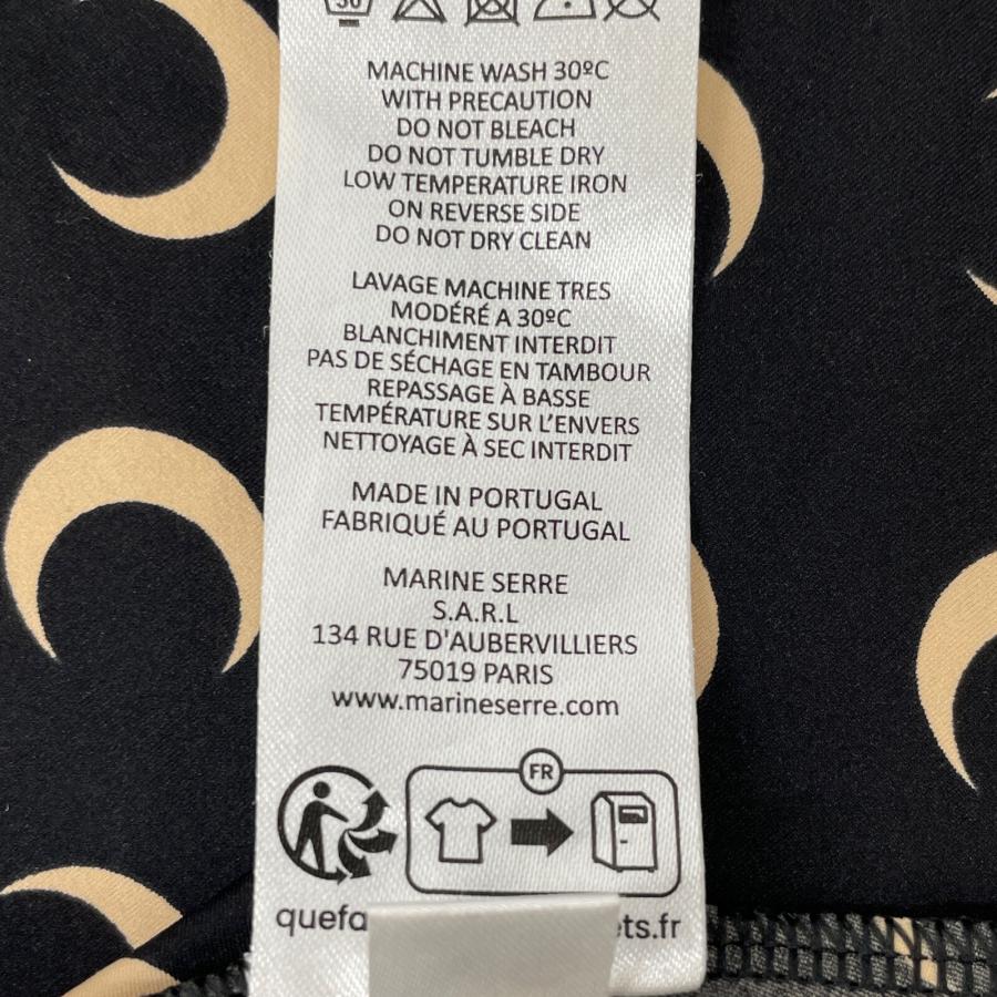 Marine Serre マリーンセル WTO068 ブラック Second Skin Moon Top  