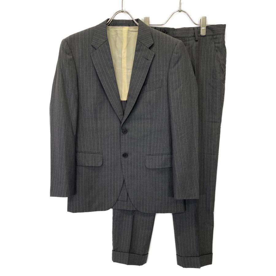 PaulSmith ポールスミス グレー ストライプ ウールシルク 2Pスーツ 