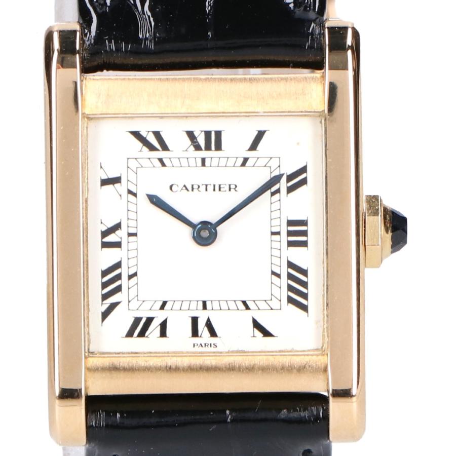 Cartier カルティエ K18YG タンク ノーマル LM 手巻き 腕時計 Cartier カルティエ K18YG タンク ノーマル LM 手巻き 腕時計