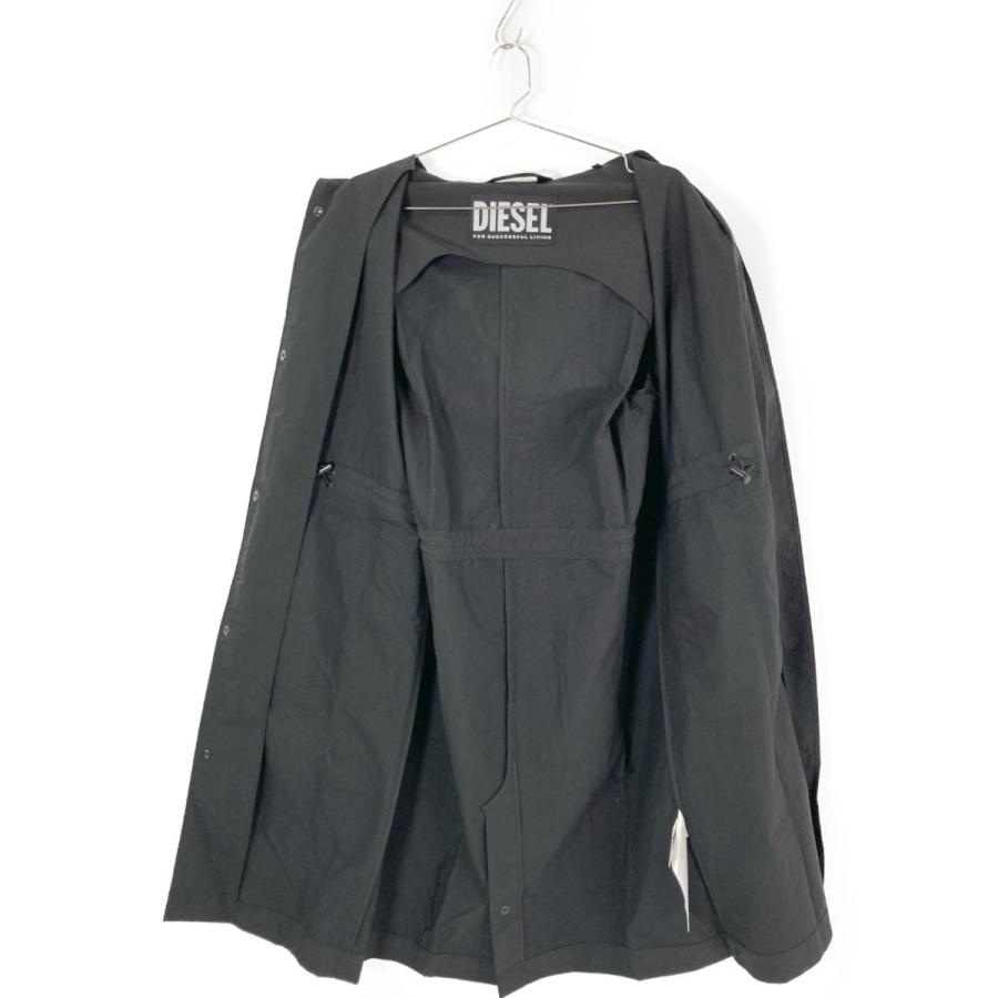 DIESEL ディーゼル A05724 ブラック J-LUI ナイロン フード