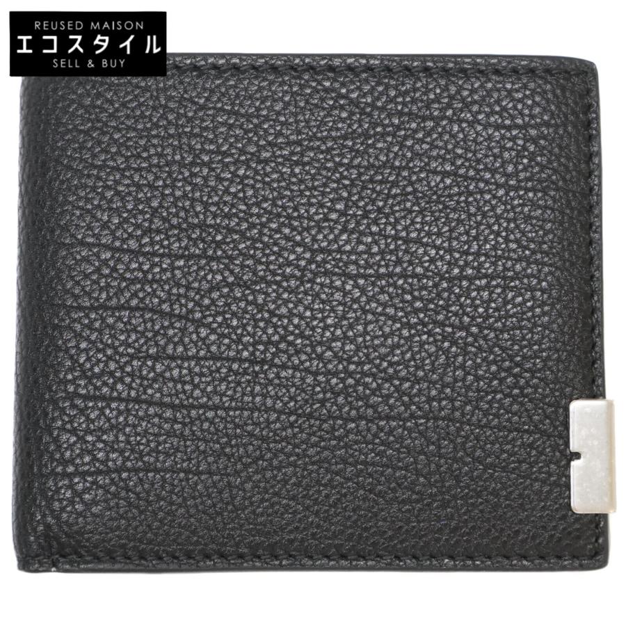 新品/ BURBERRY バーバリー 8080663 B CUT WALLET レザー 二つ折り財布 