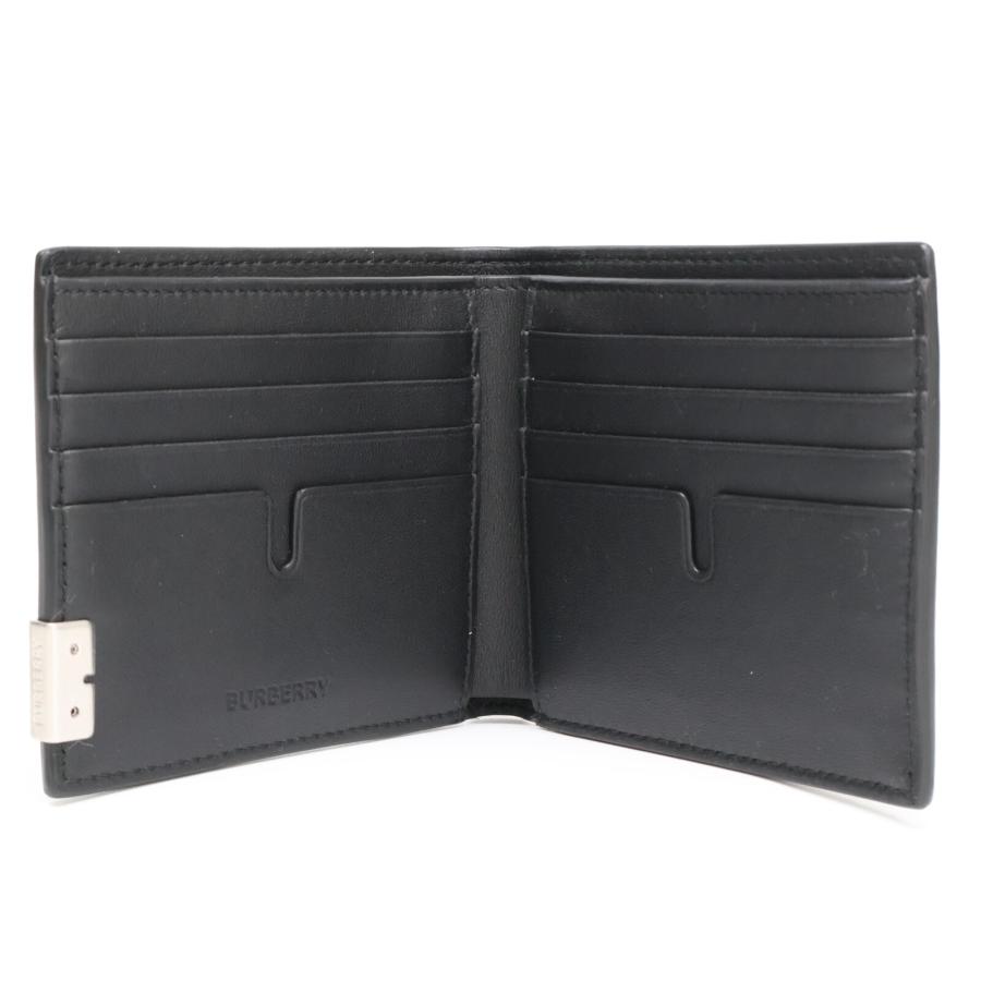 新品/ BURBERRY バーバリー 8080663 B CUT WALLET レザー 二つ折り財布 
