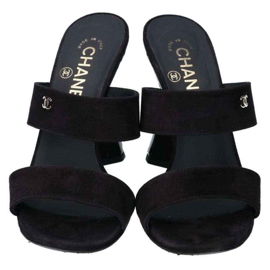 CHANEL シャネル 24S G45684 B16509 イミテーションパール付 ヒール