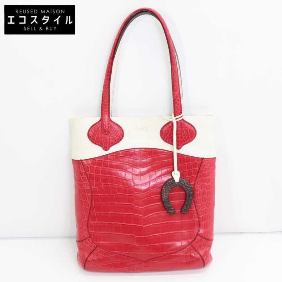 CIVINILE チビナイル チャーム付き gita ジータ トートバッグ レッドx  