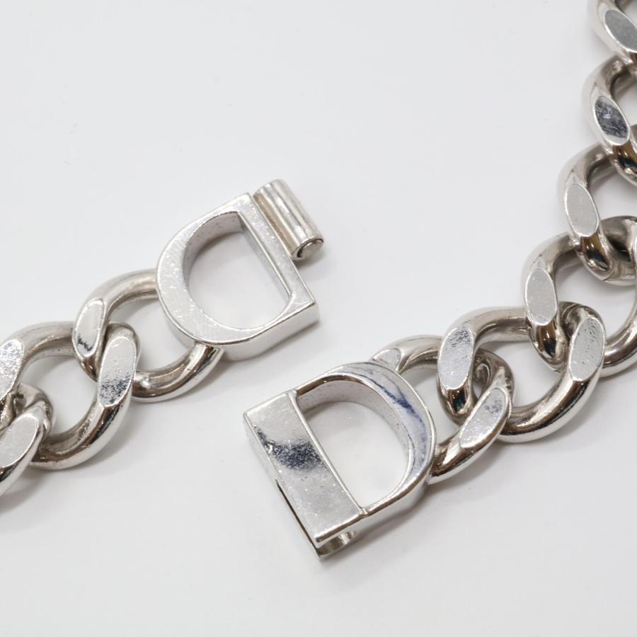 Dior ディオール CD Icon チェーンリンク ネックレス シルバー Dior ディオール CD Icon チェーンリンク ネックレス シルバー