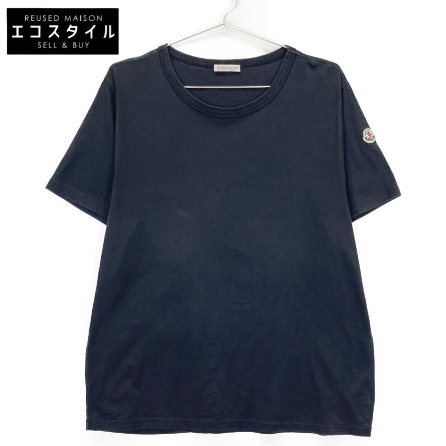 MONCLER（モンクレール） 17年 ネイビー コットン ワッペン付き T