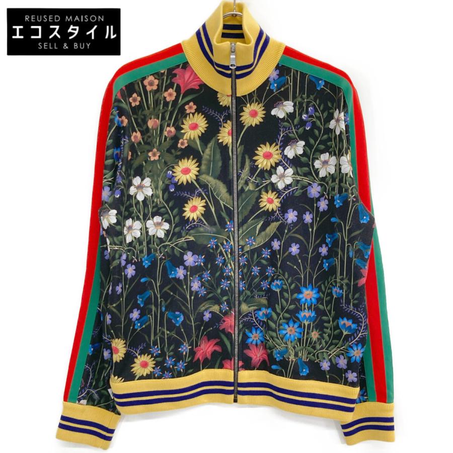 GUCCI グッチ 475359 X9E56 17AW ブラック フローラ トラック GUCCI グッチ 475359 X9E56 17AW ブラック フローラ トラック