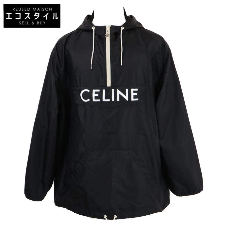 セリーヌ CELINE フロントロゴ　アノラック　ナイロンパーカー　 サイズ46 CELINE（セリーヌ） 美品/国内正規 2W531495M フロントロゴ アノラック