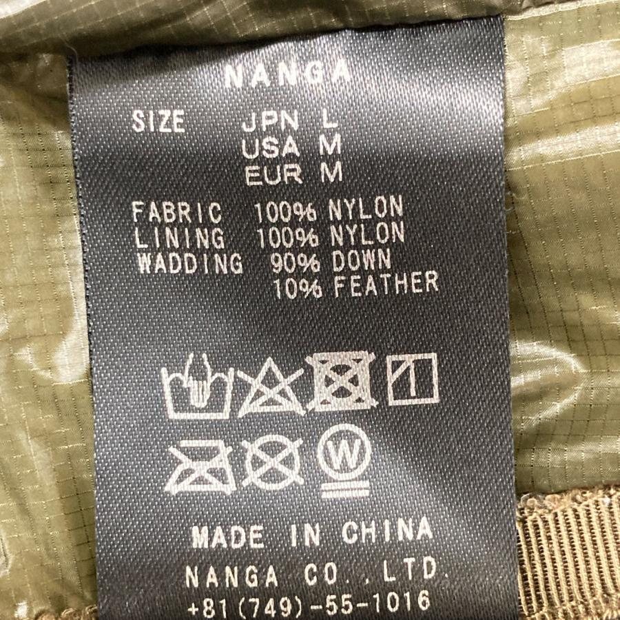 NANGA ナンガ 23A68 カーキ マゼノリッジ ダウンジャケット L