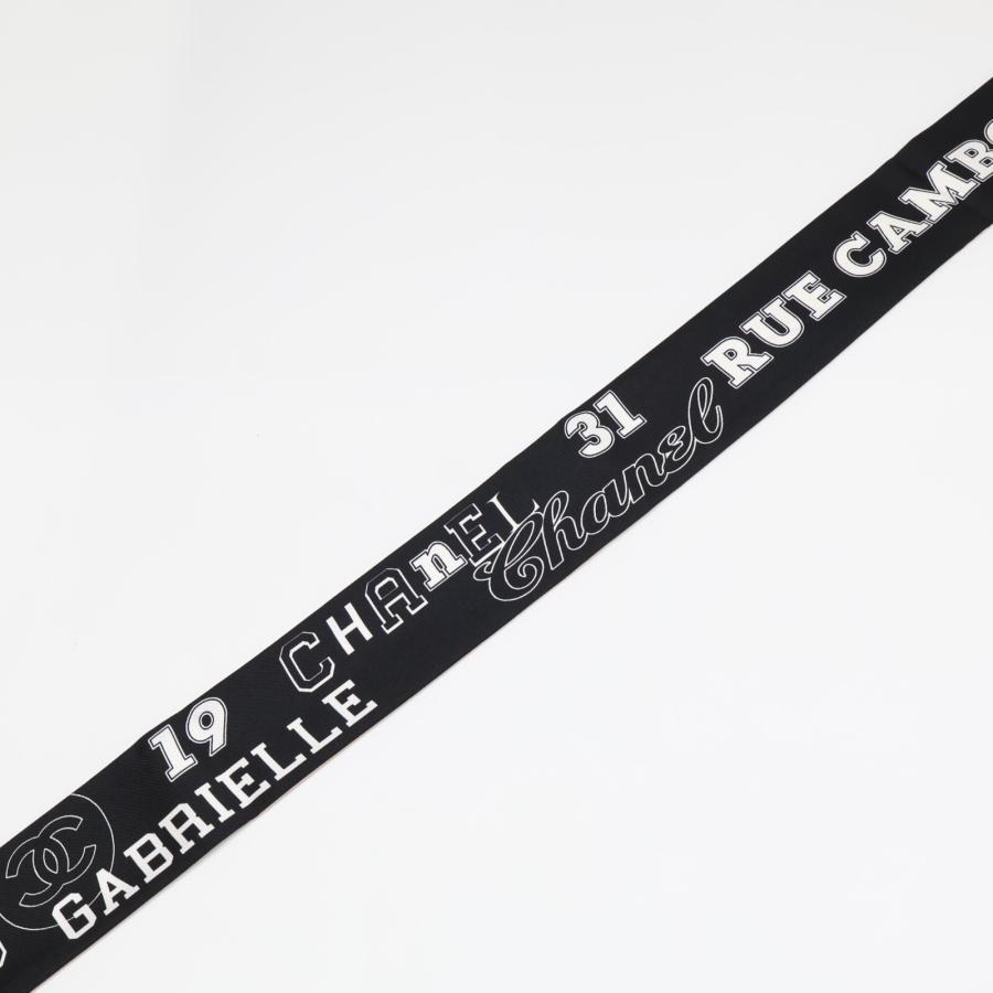 CHANEL 新品同様/ シャネル ロゴxココマーク シルク ツイリー CHANEL 新品同様/ シャネル ロゴxココマーク シルク ツイリー