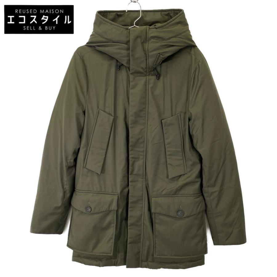 Woolrich カーキダウンジャケット XS WOOLRICH（ウールリッチ） WOCPS2717D ロロピアーナ社製生地 カーキ