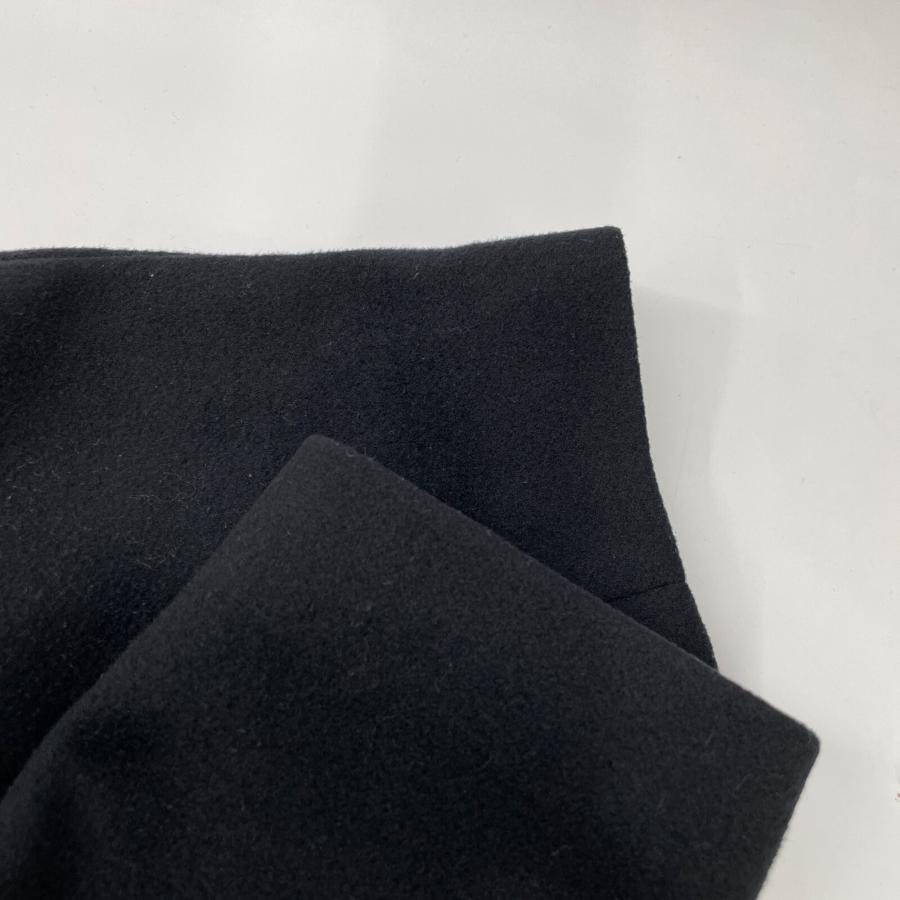 HYKE ハイク 152-17054 ブラック ウールナイロンカシミヤ メルトン 