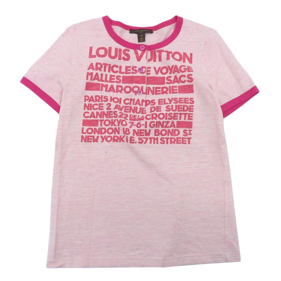 LOUIS VUITTON ルイヴィトン コットン ヘンリーネック リンガーTシャツ  