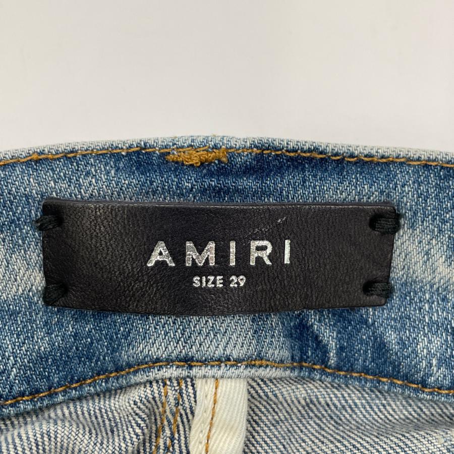AMIRI アミリ インディゴ ダメージ加工 バンダナジーンズ AMIRI アミリ インディゴ ダメージ加工 バンダナジーンズ