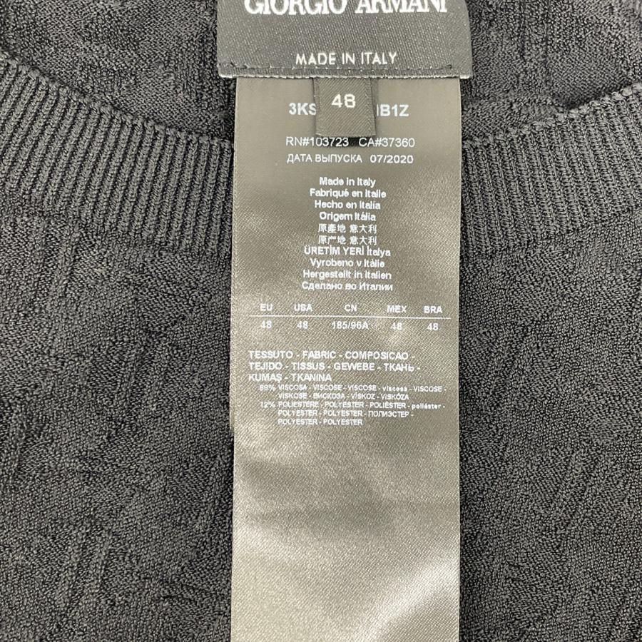 GIORGIO ARMANI ジョルジオアルマーニ 20年製 3KSMB2 SMB1Z ブラック