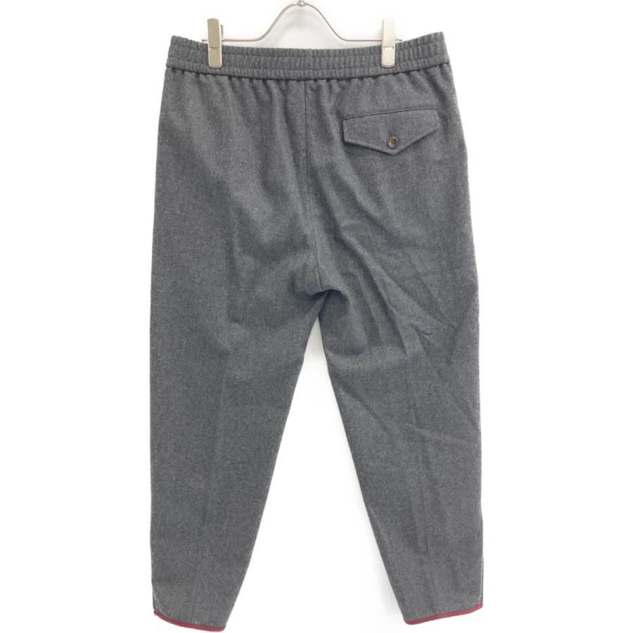 GUCCI（グッチ） 17AW 488473 グレー ウール 裾ジップスラックス