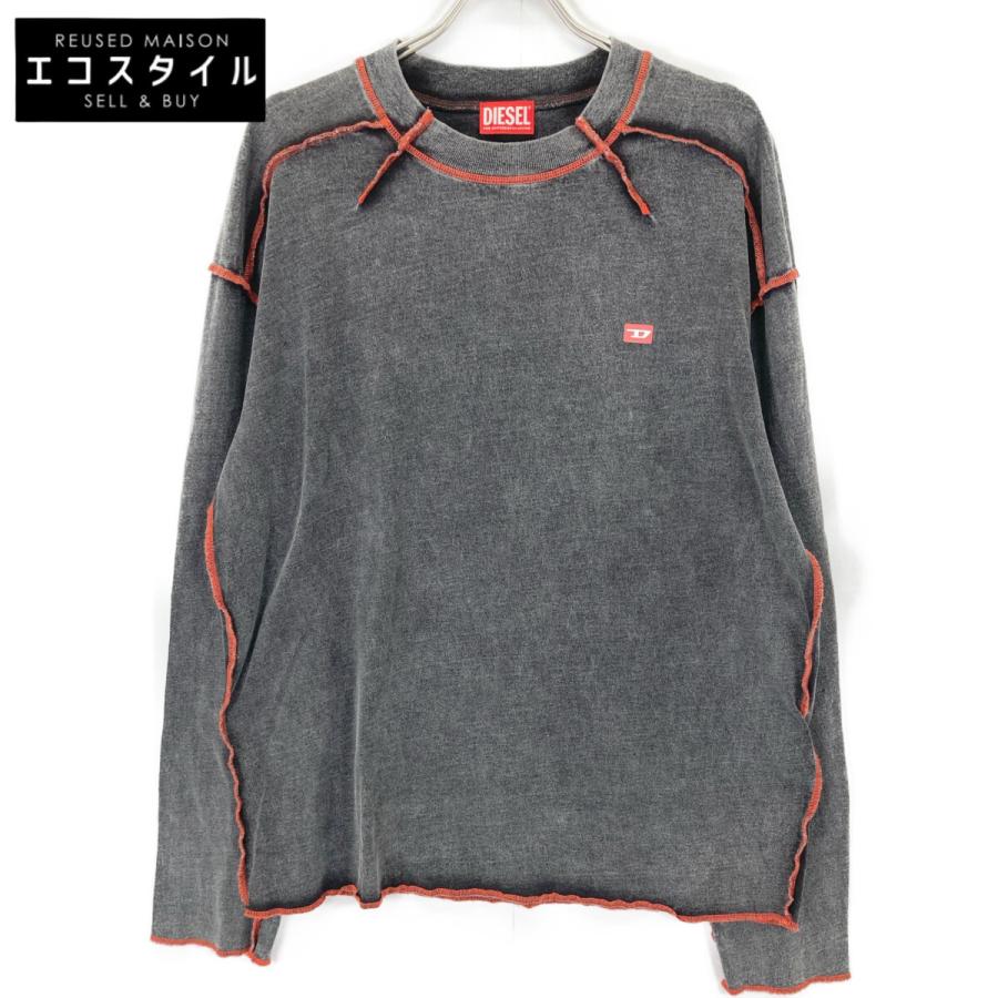 DIESEL ディーゼル A10539 グレー T-WEEK-LS ロゴ アウトシーム DIESEL ディーゼル A10539 グレー T-WEEK-LS ロゴ アウトシーム