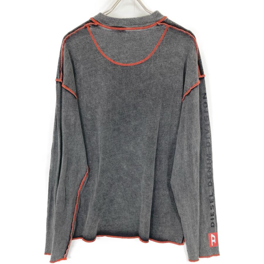 DIESEL ディーゼル A10539 グレー T-WEEK-LS ロゴ アウトシーム DIESEL ディーゼル A10539 グレー T-WEEK-LS ロゴ アウトシーム