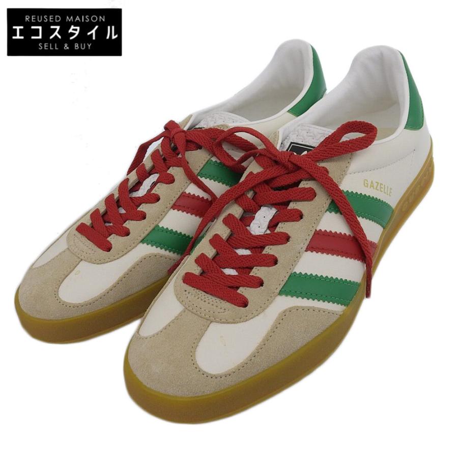 adidas 美品 アディダス × GUCCI グッチ コラボ ガゼル レザー 